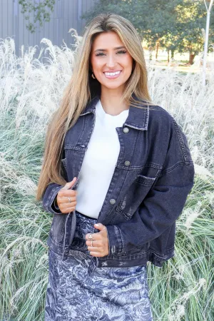 High Stakes Oversized Denim Jacket