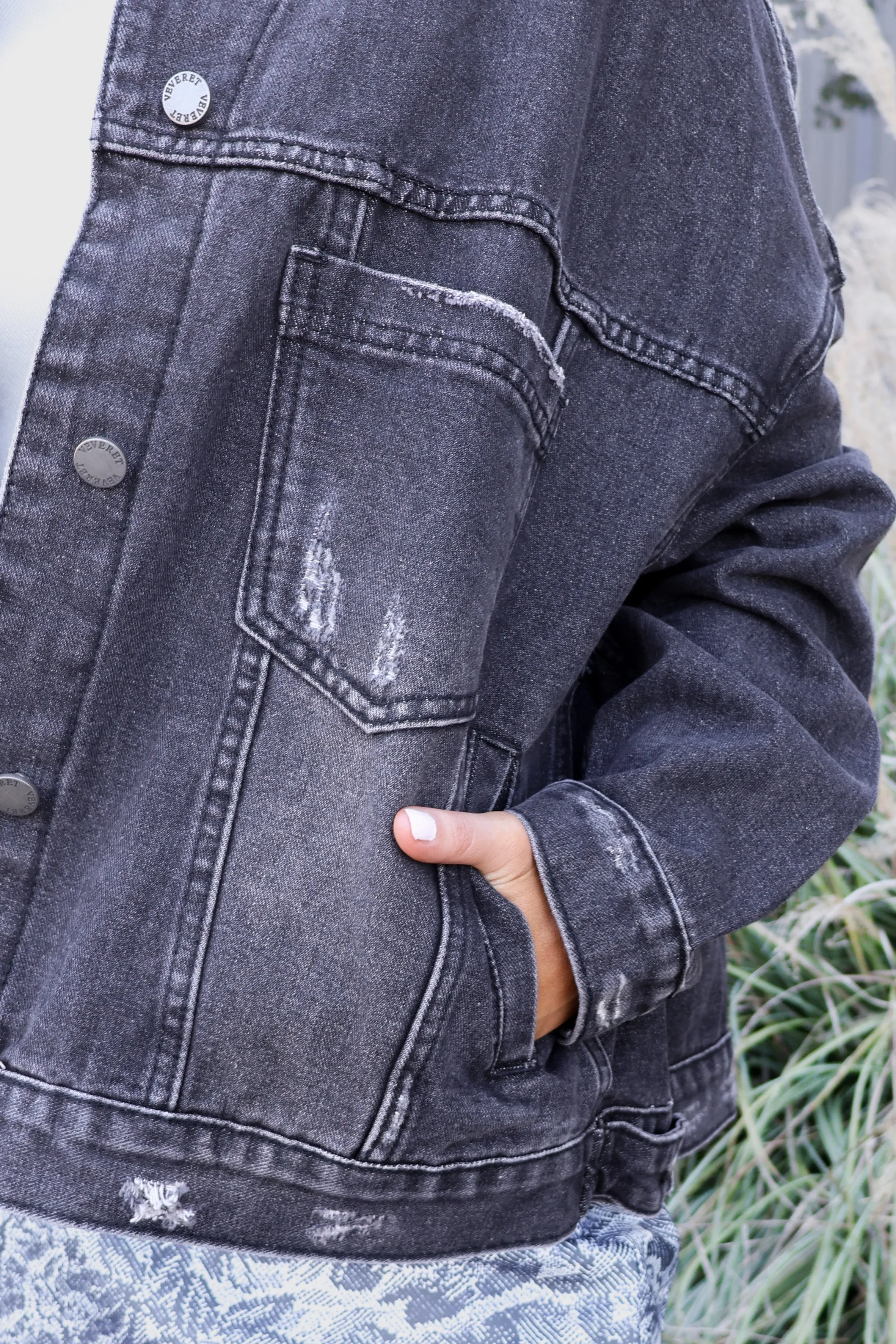 High Stakes Oversized Denim Jacket