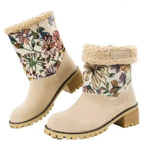 High-Top Suede Boots for Women
