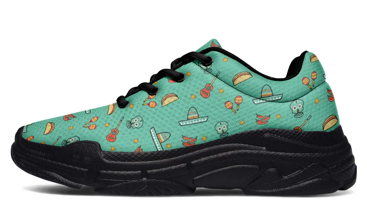 I Love Mexico Chunky Sneakers
