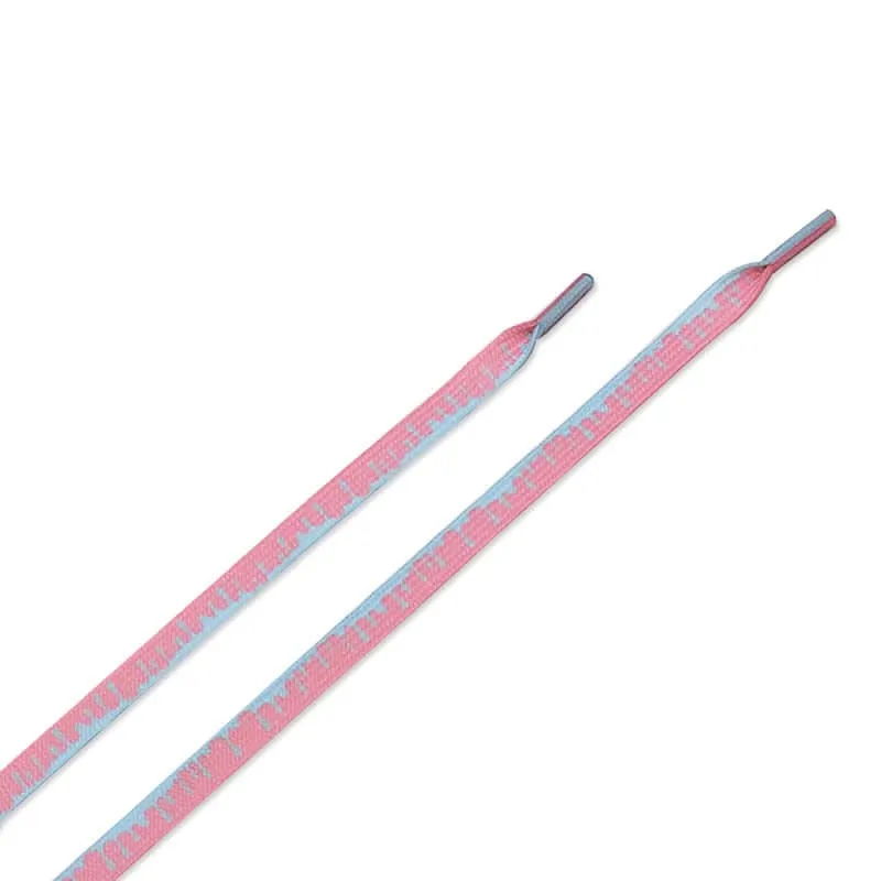 Ice Cream Melt Flat Shoelaces for Sneakers – Colorful Laces for Sports Shoes