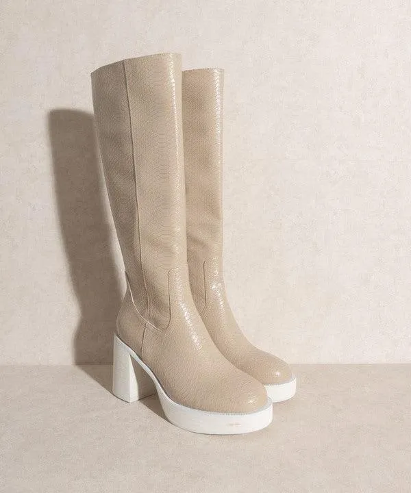 Juniper - Platform Knee-High Boots