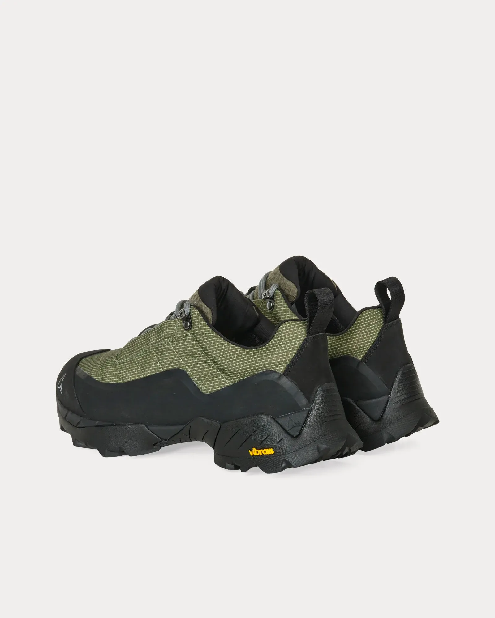 Katharina Olive / Black Low Top Sneakers