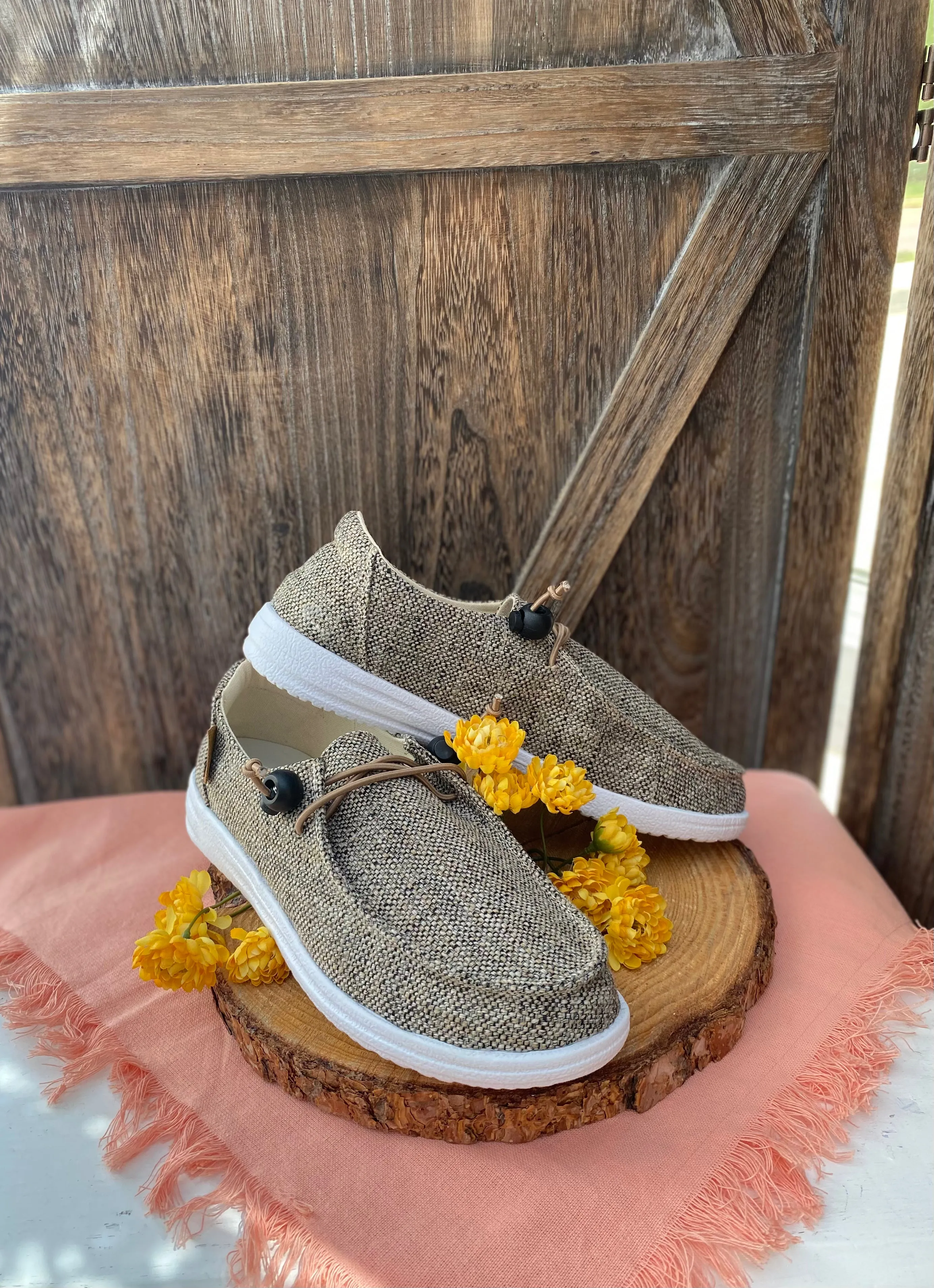 Kayak Brown Tweed Corky's Shoes