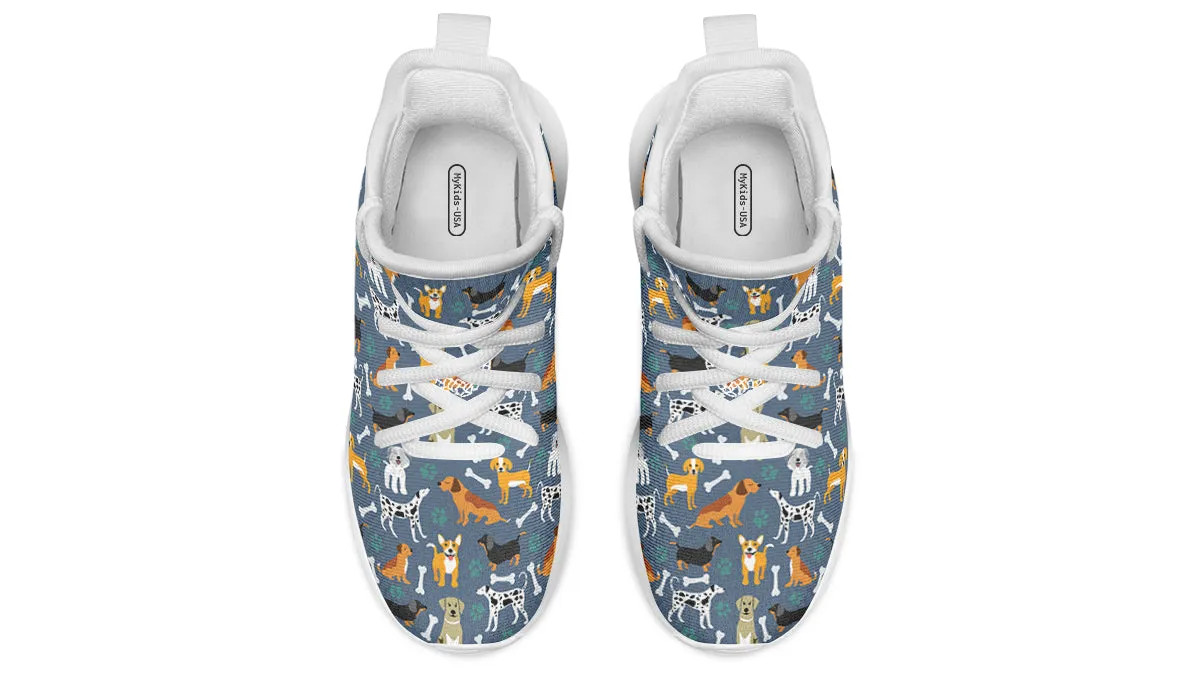 Kids Shoes Sneakers Cute Dogs