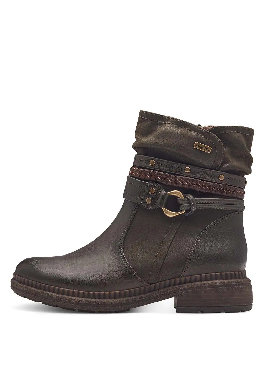 Ladies Ankle Boot - Olive