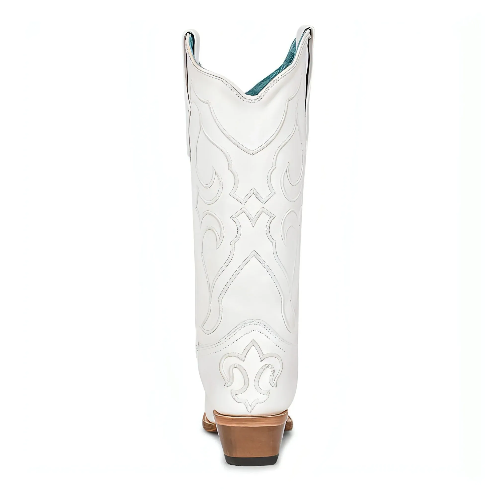 LADIES WHITE EMBROIDERY BOOT
