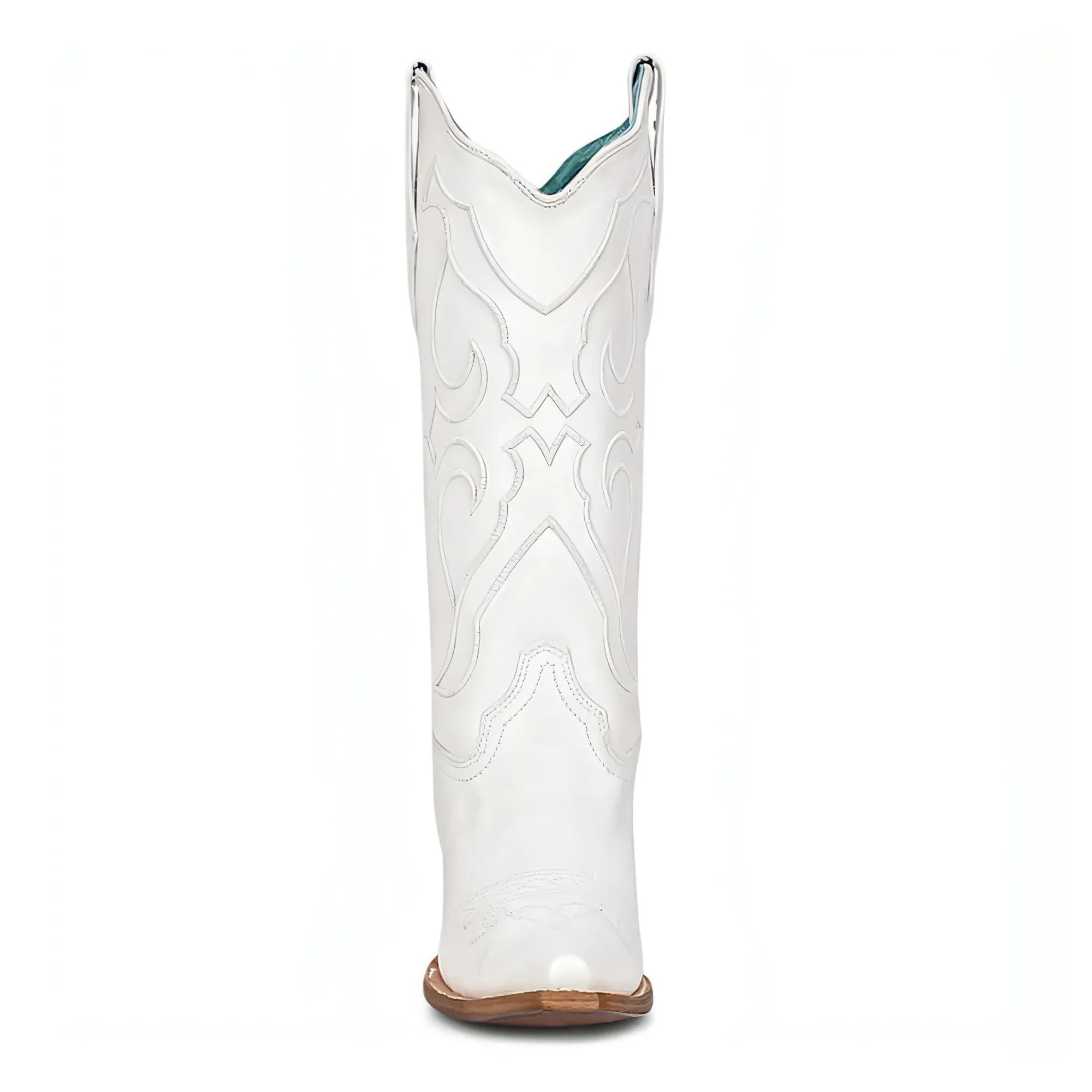 LADIES WHITE EMBROIDERY BOOT
