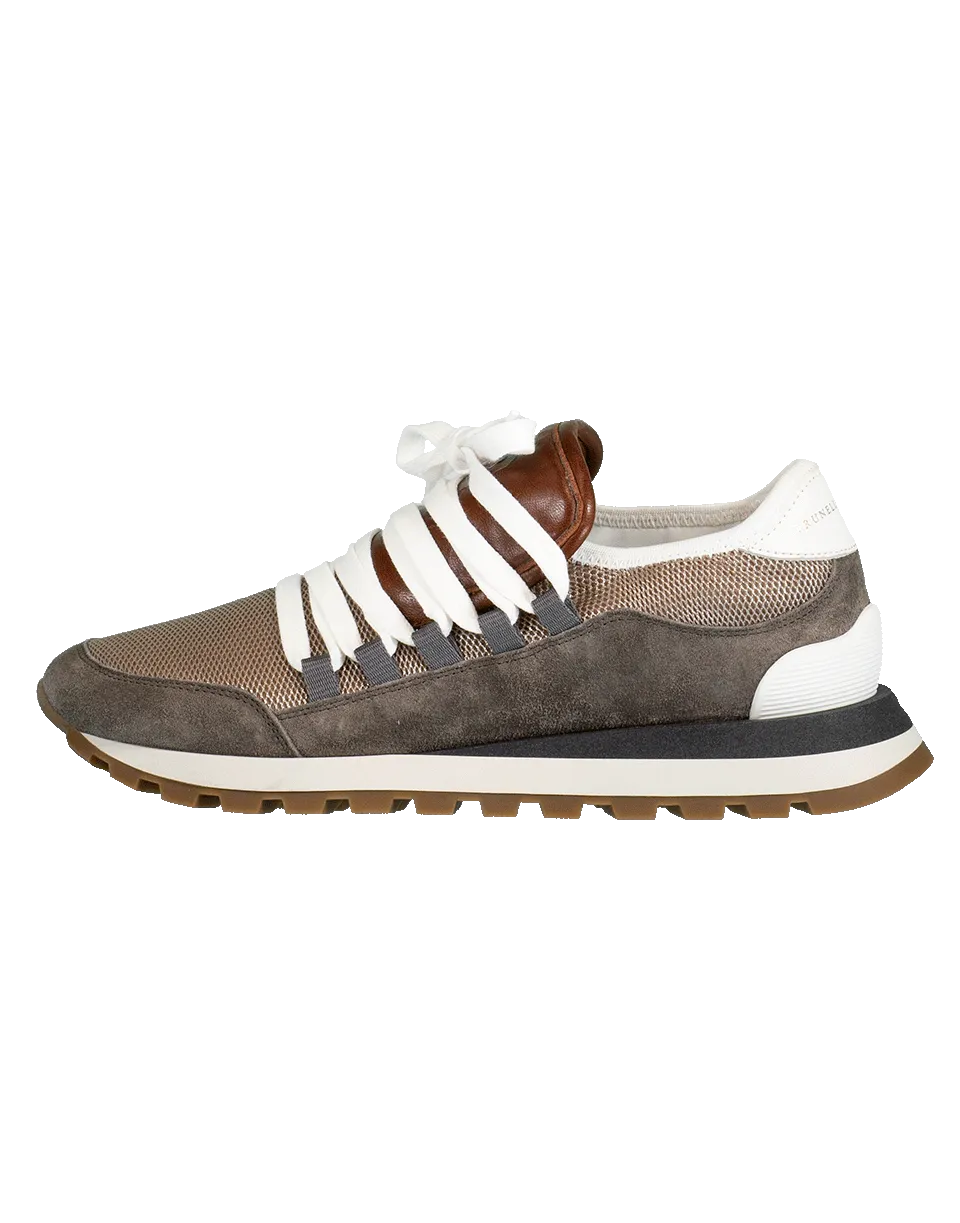 Leather Tongue Sneaker