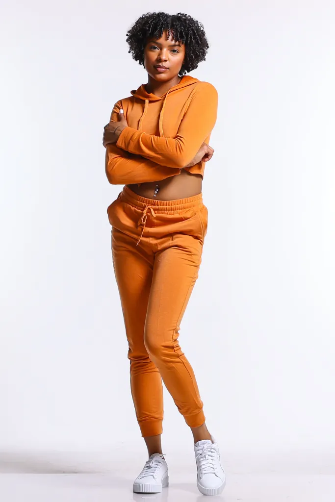 Lightweight Hoodie Jogger Set | Warm Spice