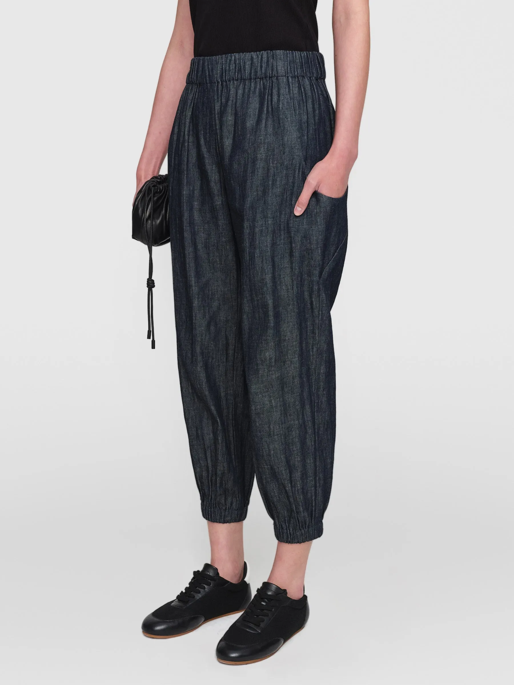 Linen Denim Decker Pants