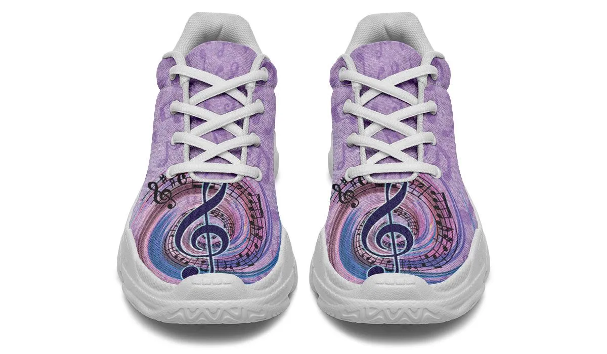 Magical Music Notes Chunky Sneakers