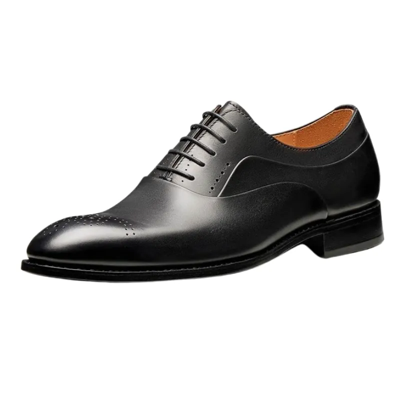 Men's Genuine Leather Oxfords – Luxury Formal Business Shoes