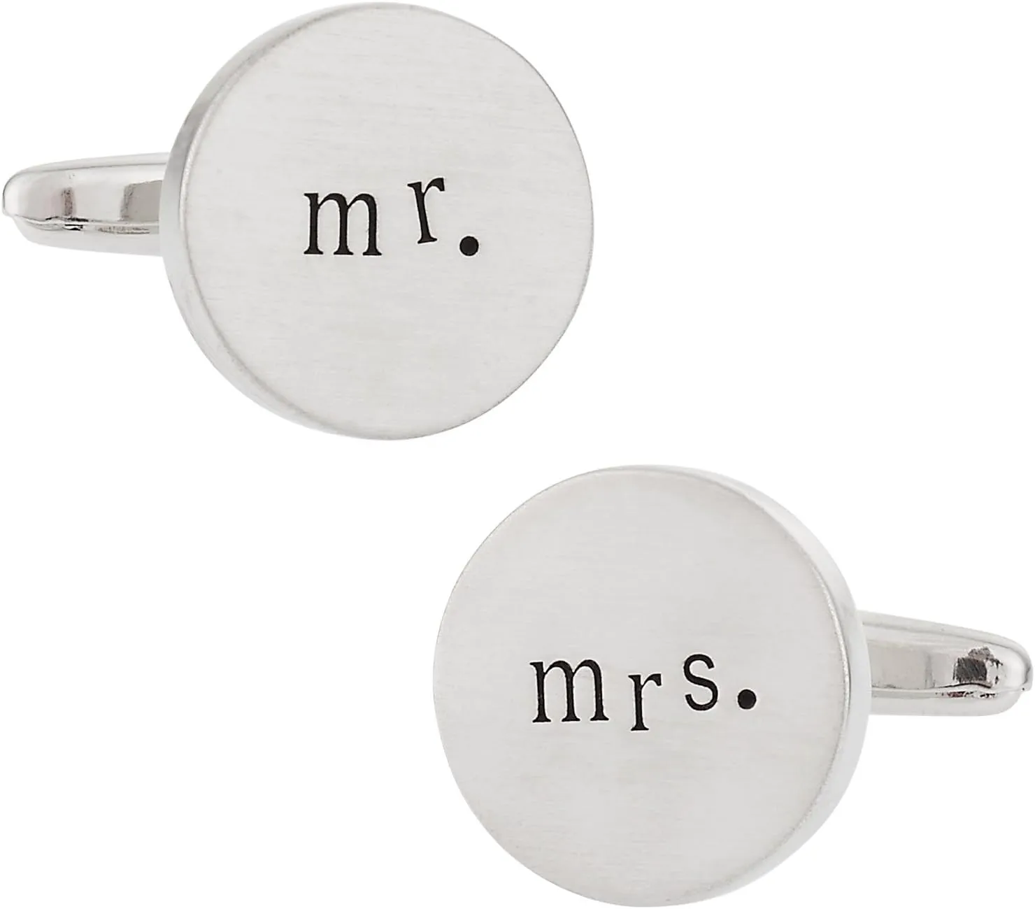 Mens Mr. and Mrs. Wedding Cufflinks with Travel Presentation Gift Box Wedding Party Groomsmen Groom