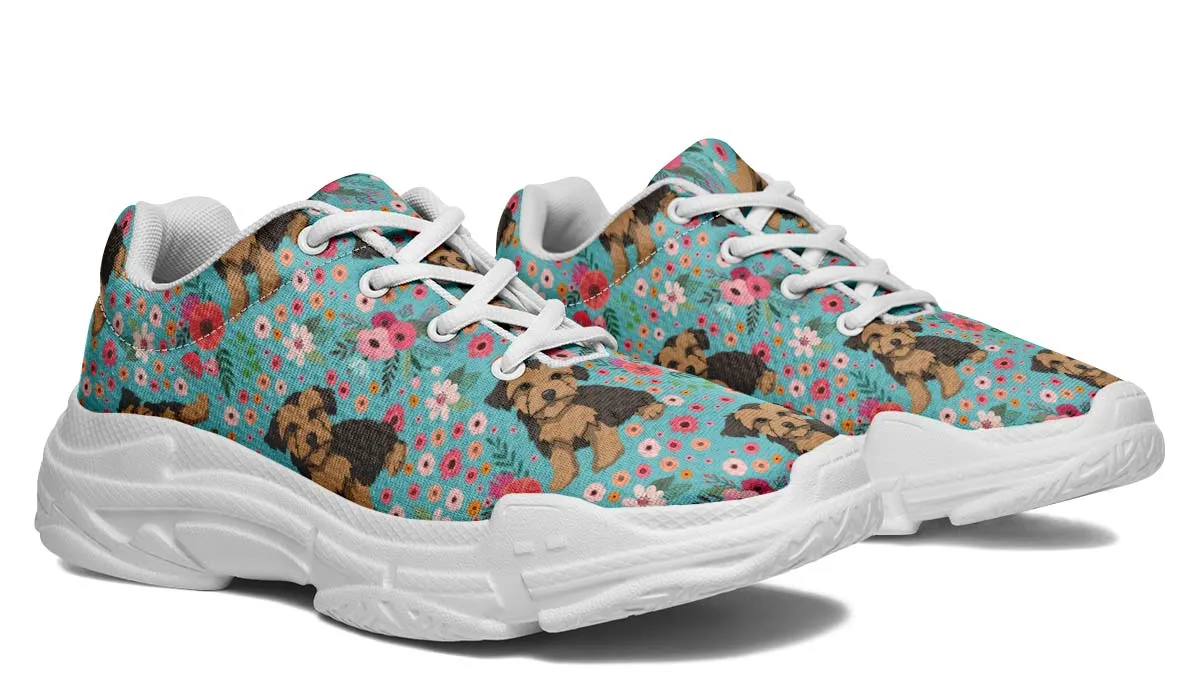 Morkie Flower Chunky Sneakers