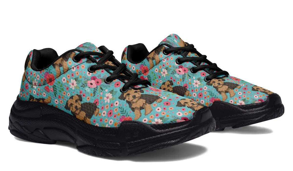 Morkie Flower Chunky Sneakers