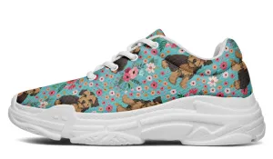 Morkie Flower Chunky Sneakers