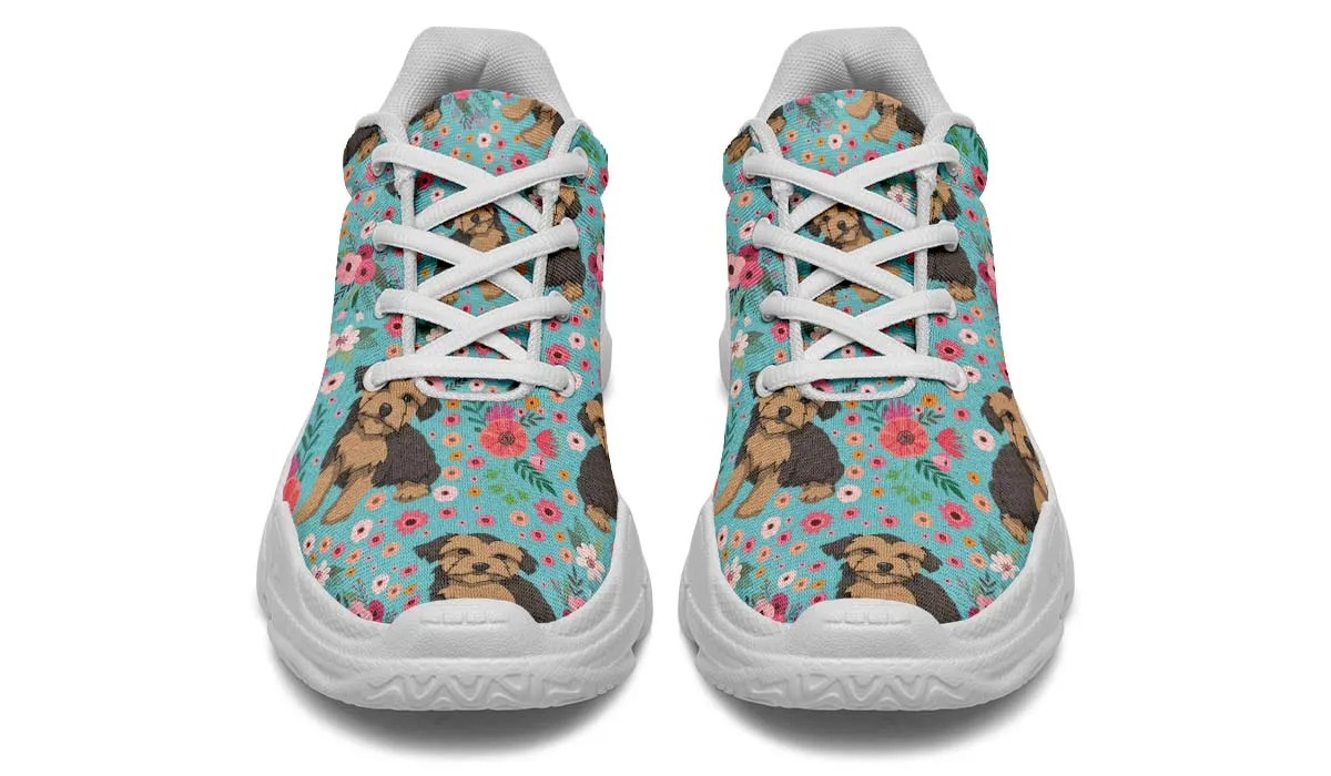 Morkie Flower Chunky Sneakers