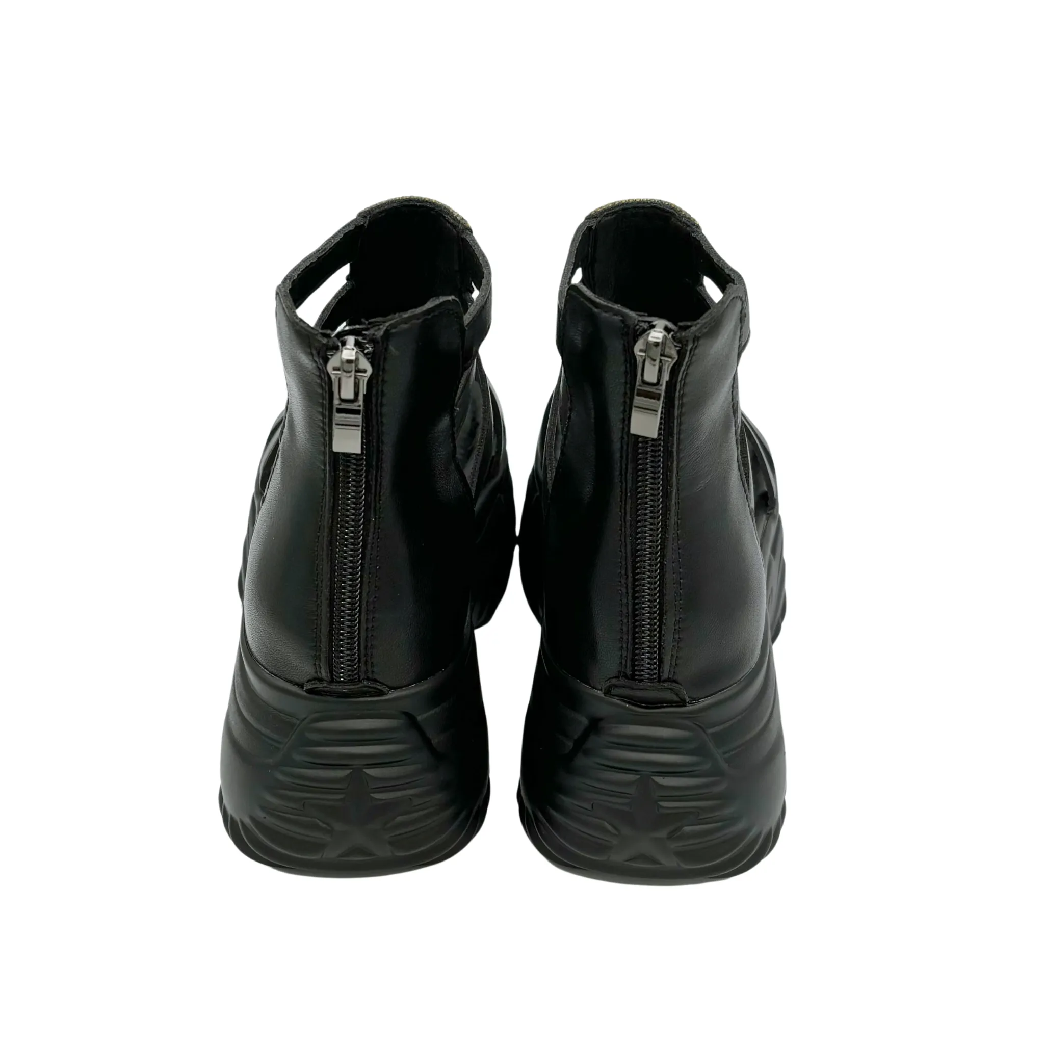 Multi Strap Bling Chunky Platform Sandals
