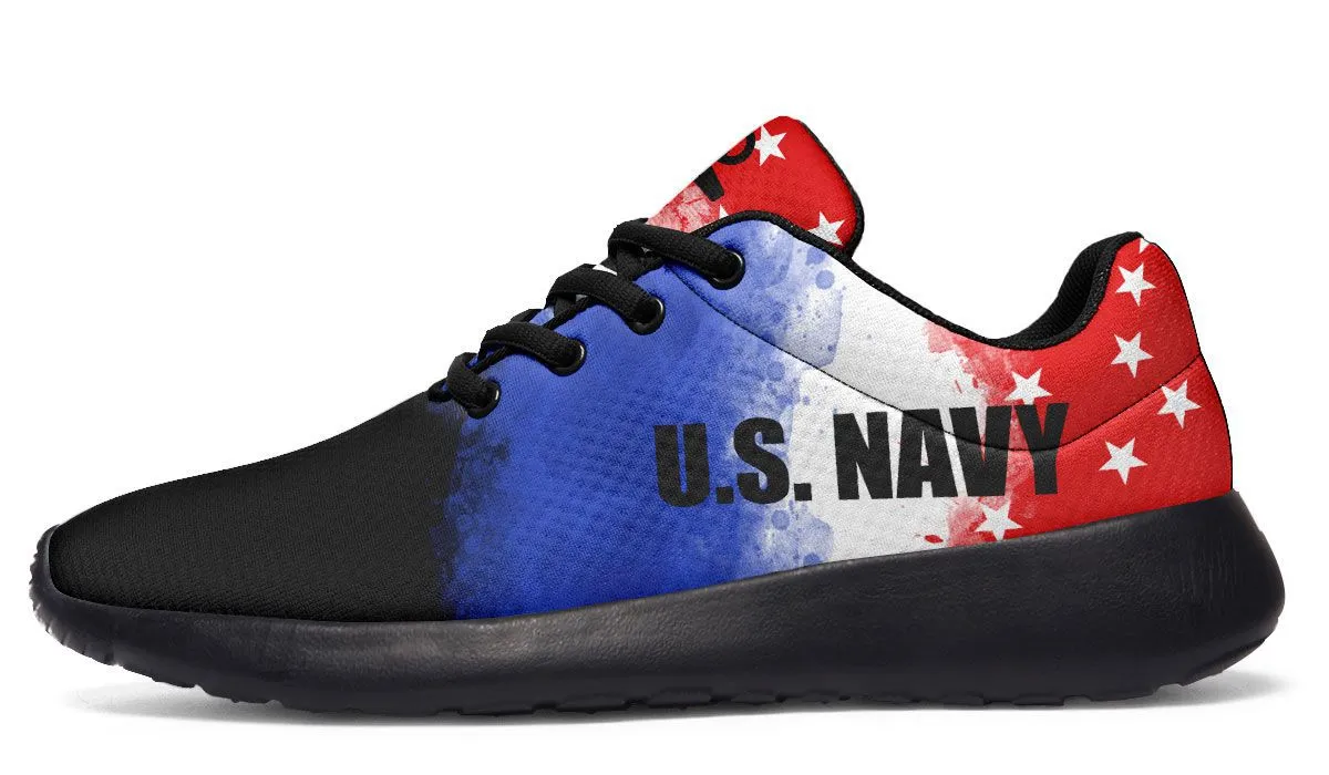 Navy Flag Sneakers