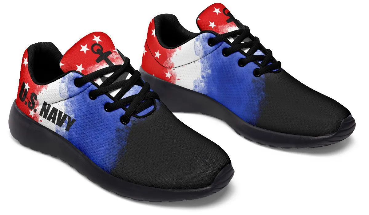Navy Flag Sneakers