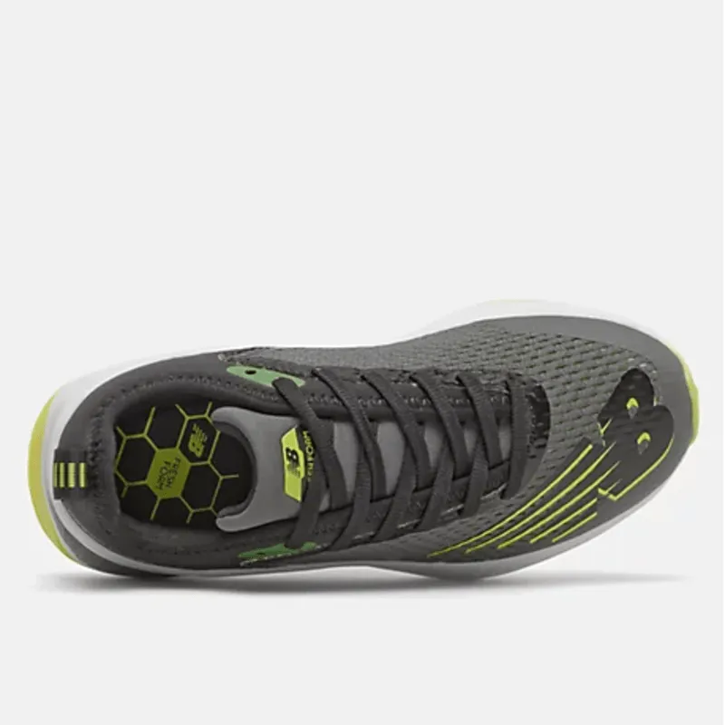 New Balance YKFSTGY2 Lace - Grey/black/lime green