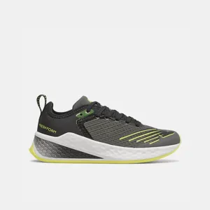 New Balance YKFSTGY2 Lace - Grey/black/lime green