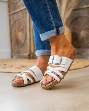 NEW! Very G Nora 3 Criss Cross Sandals - White