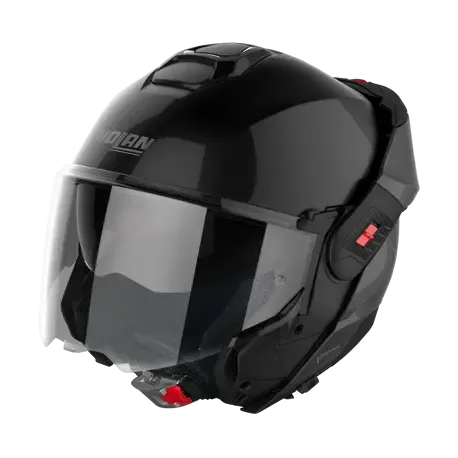 Nolan N120-1 Classic N-COM Gloss Black Motorcycle Helmet