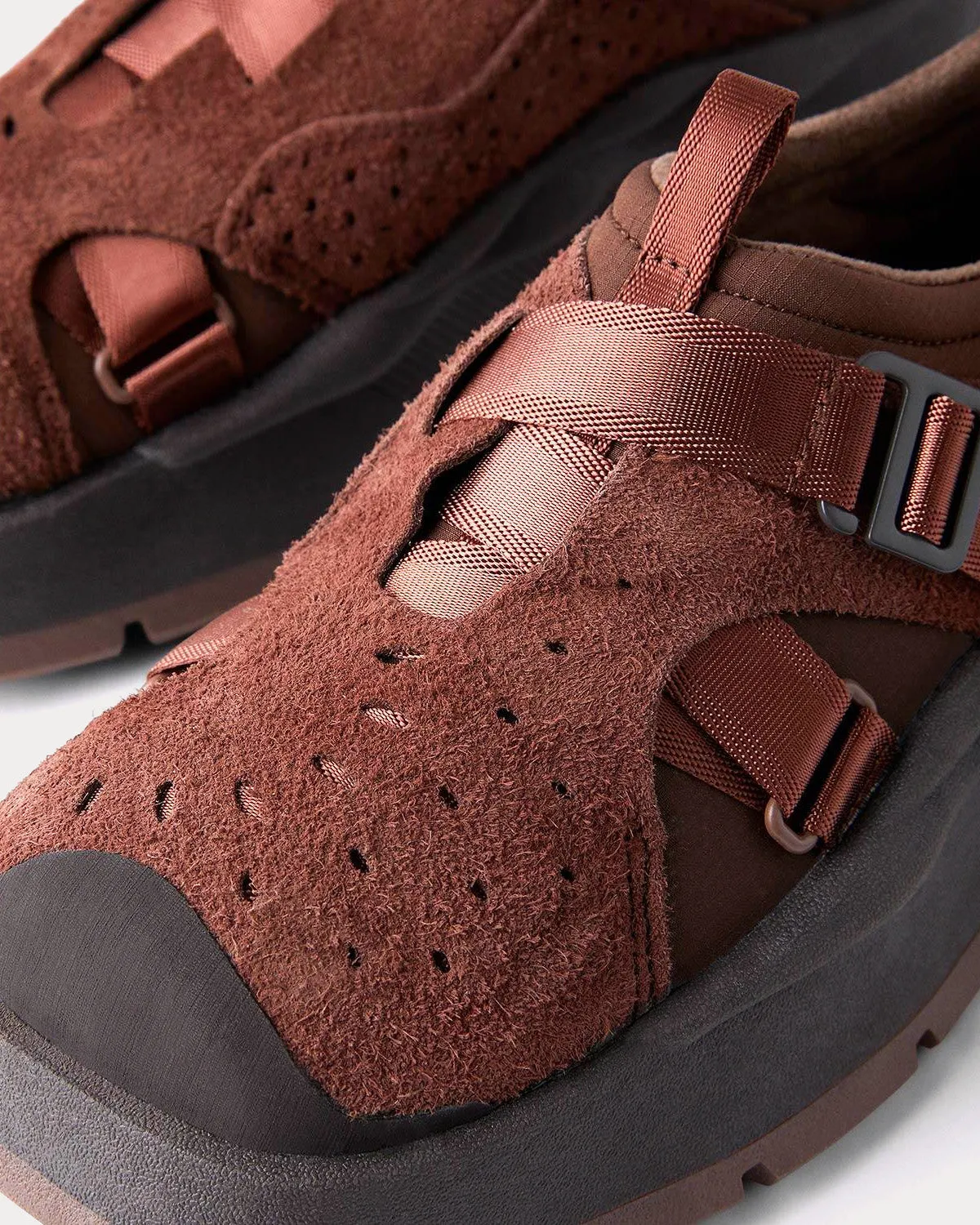 Oasis Suede Mocha Slip On Sneakers