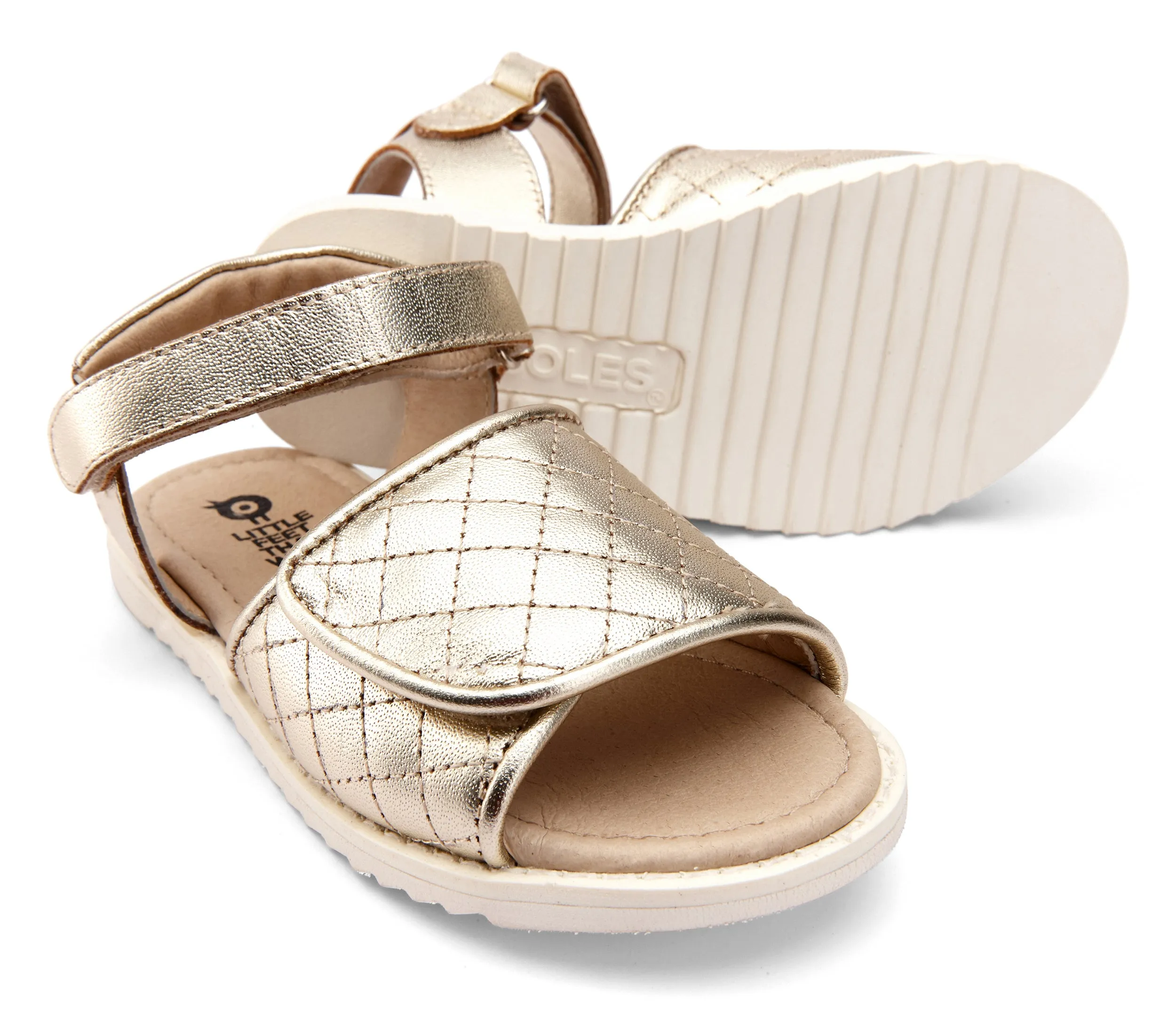 Old Soles Girl's 7026 Quilly Sandals - Gold