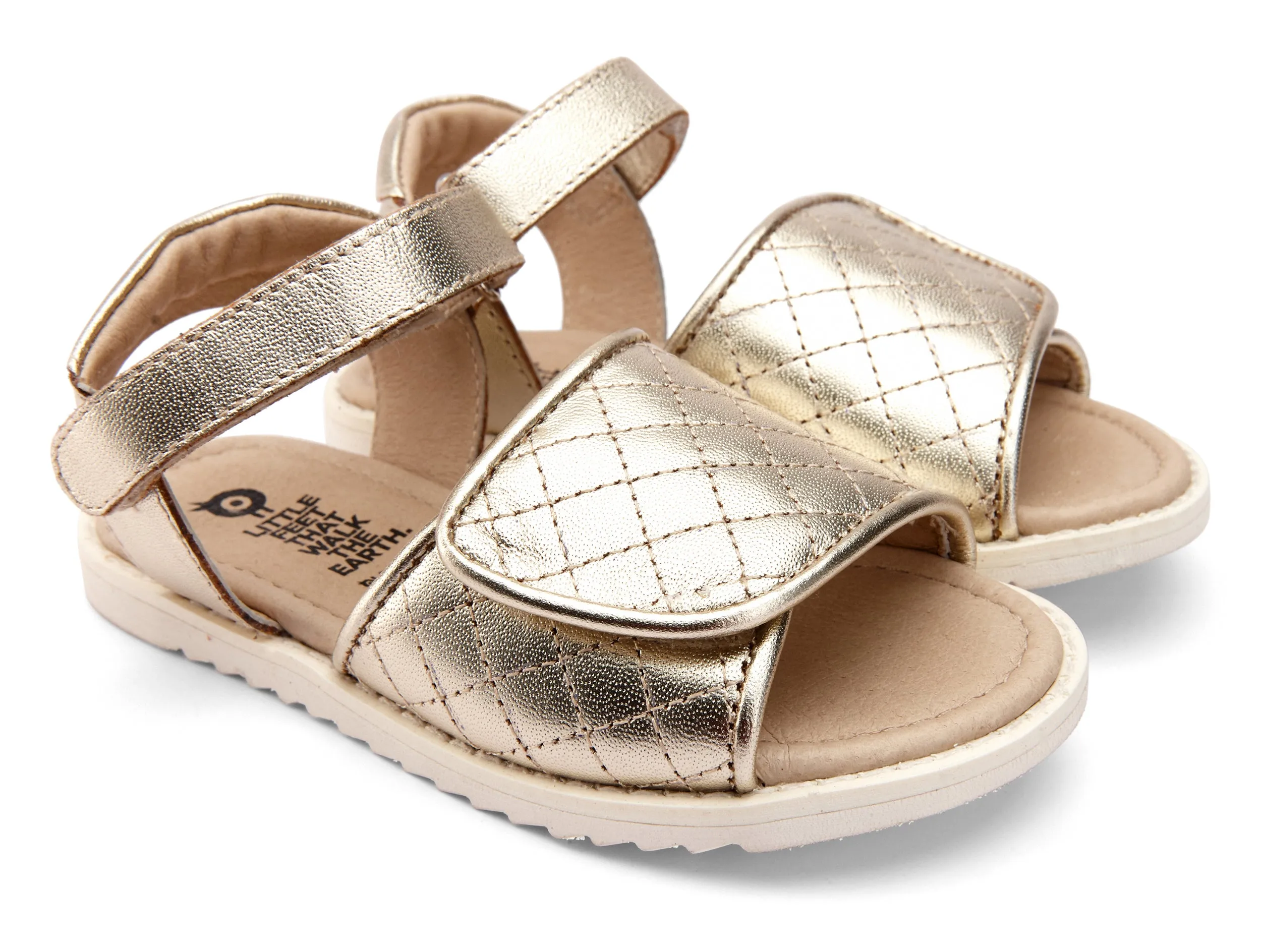 Old Soles Girl's 7026 Quilly Sandals - Gold