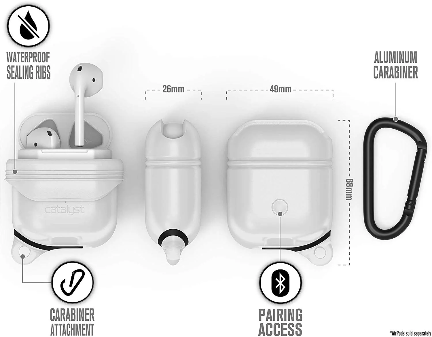[OPEN BOX] CATALYST Case for Airpods Frost White