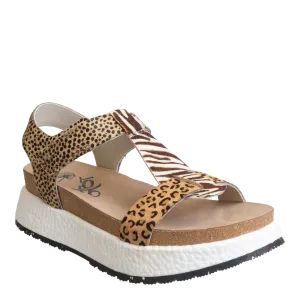 OTBT - MEND in ANIMAL PRINT Platform Sandals