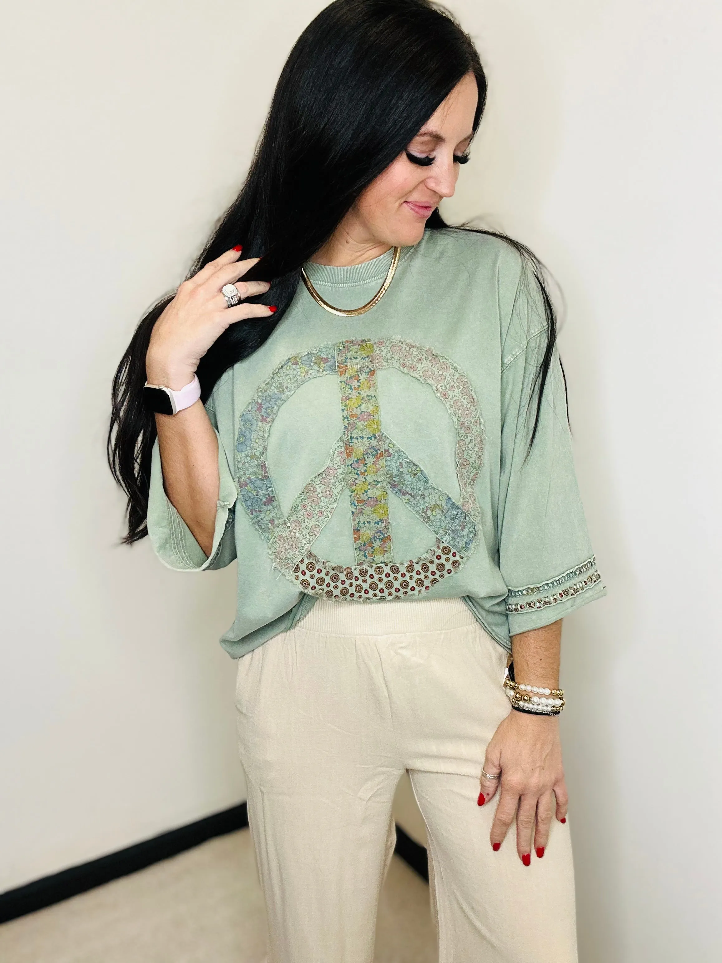 Palmer Peace Patch Top