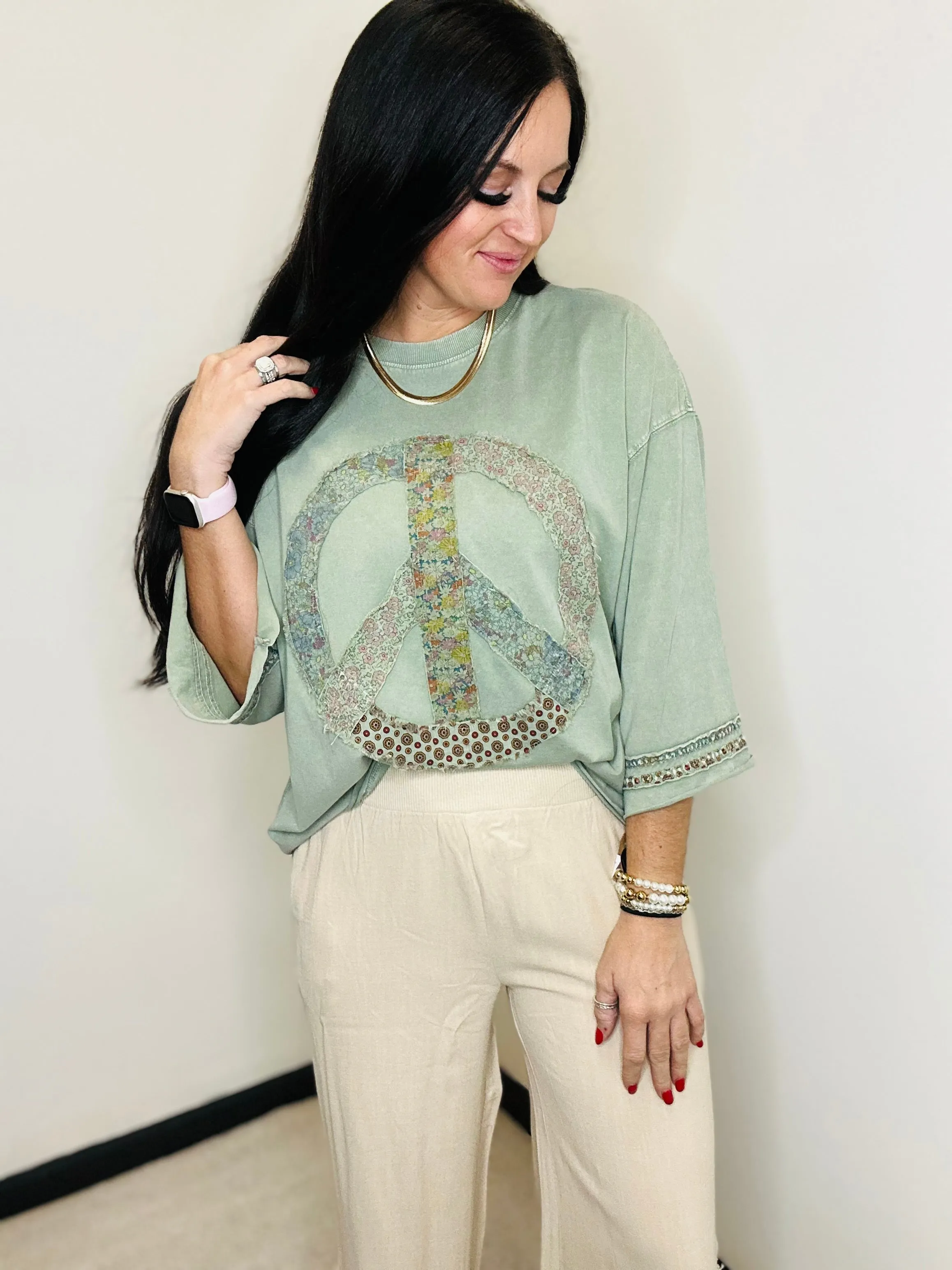 Palmer Peace Patch Top
