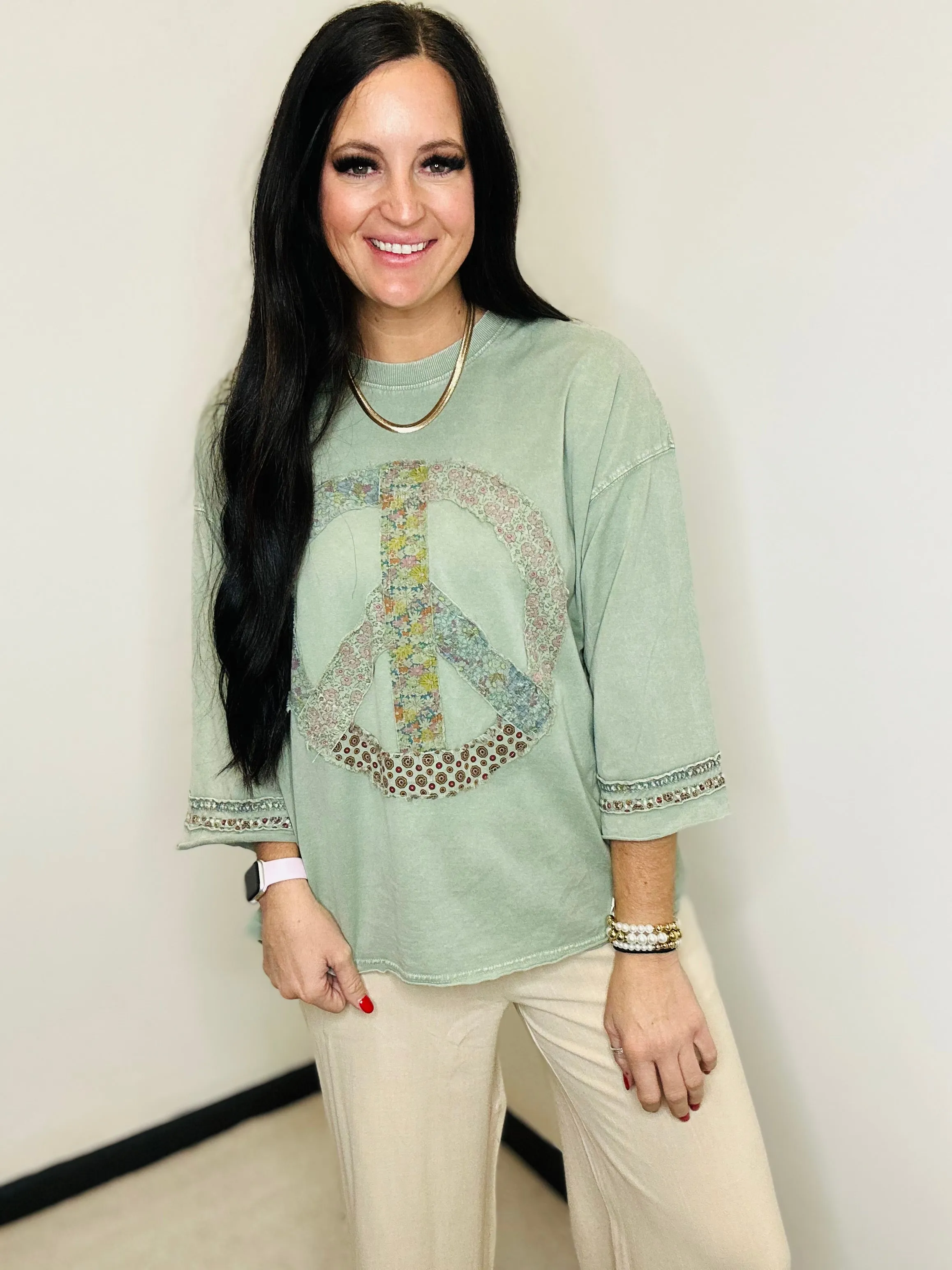 Palmer Peace Patch Top