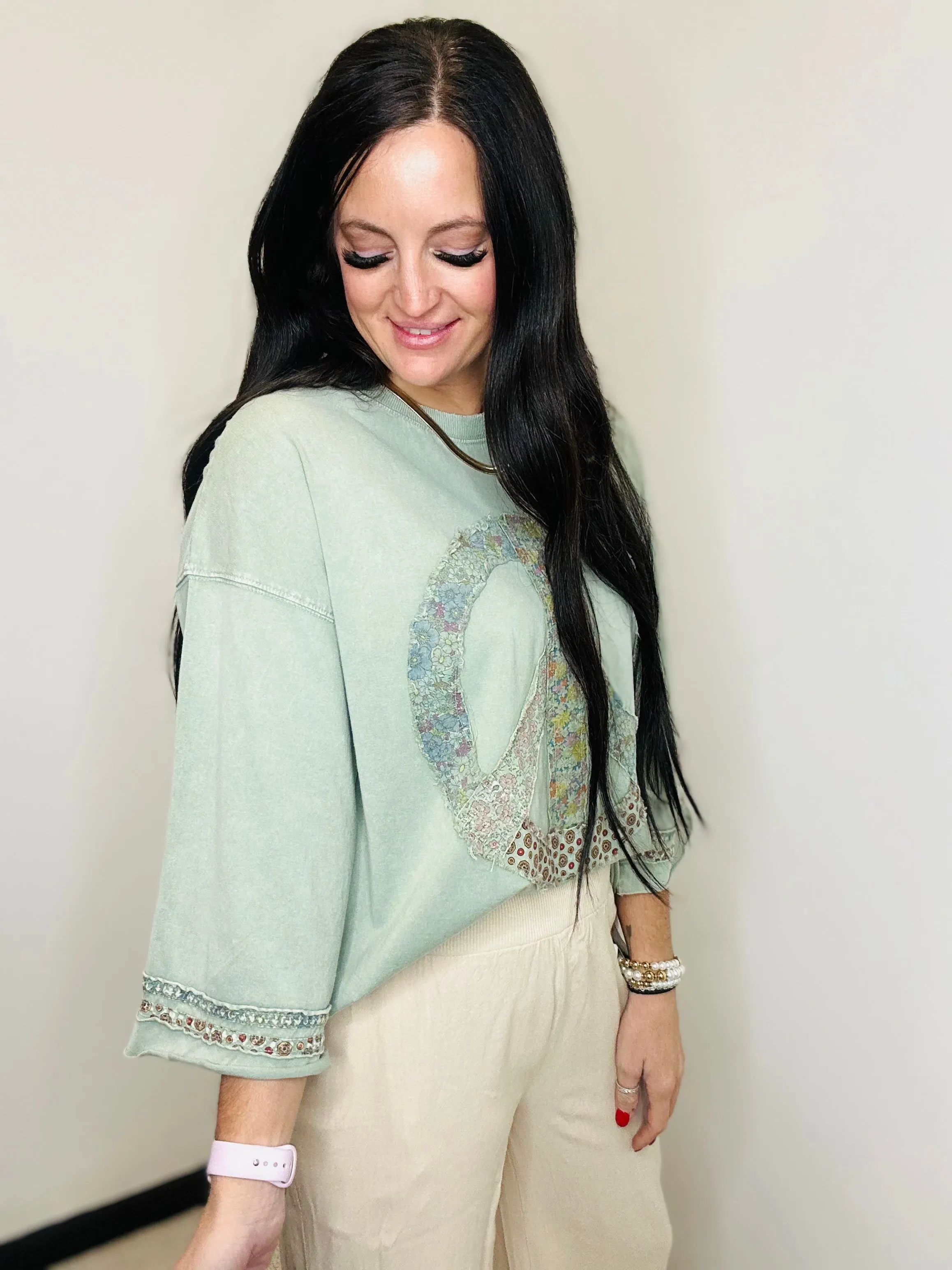 Palmer Peace Patch Top