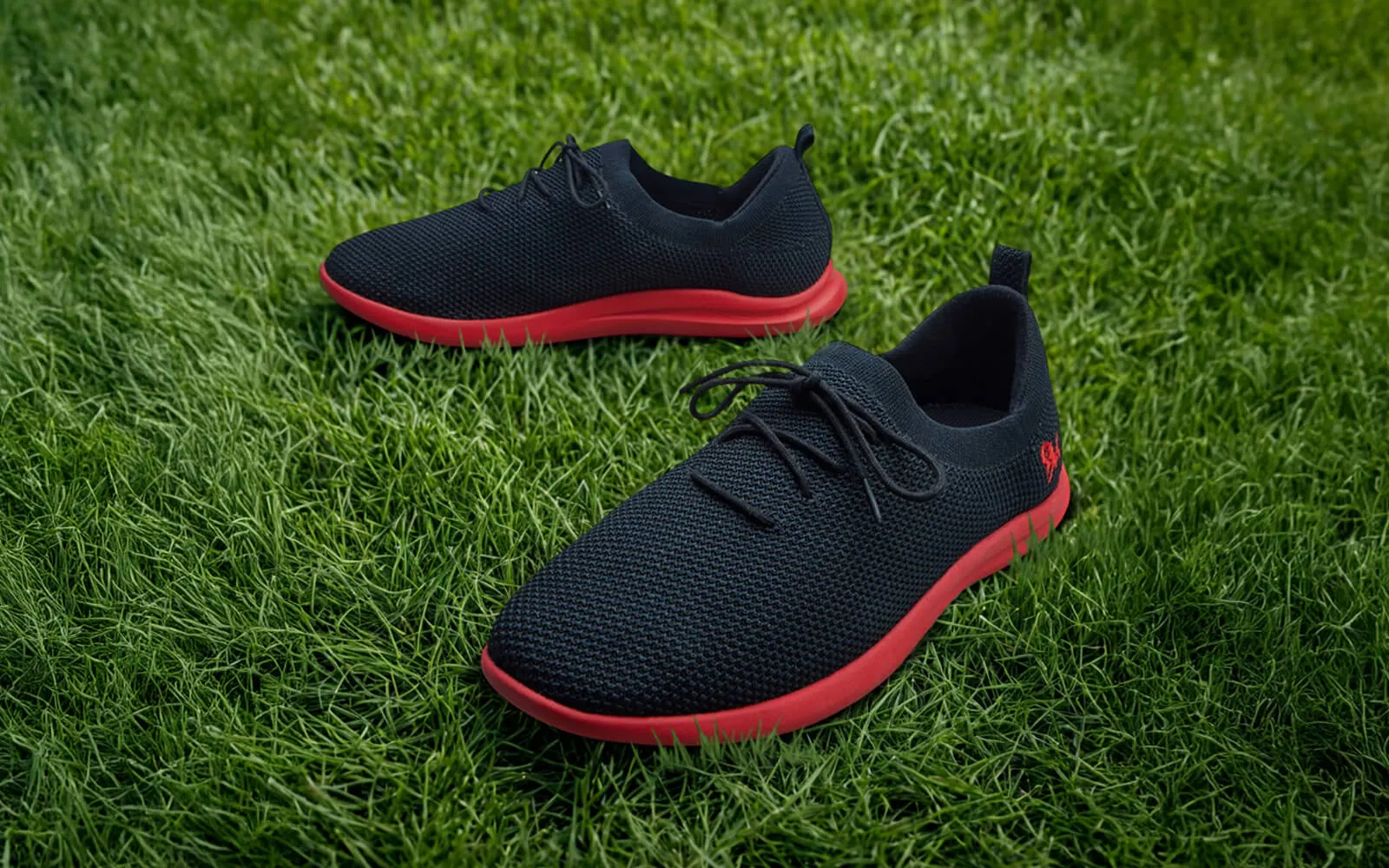 ReLive Knit Sneakers : Hale Black / Red Sole