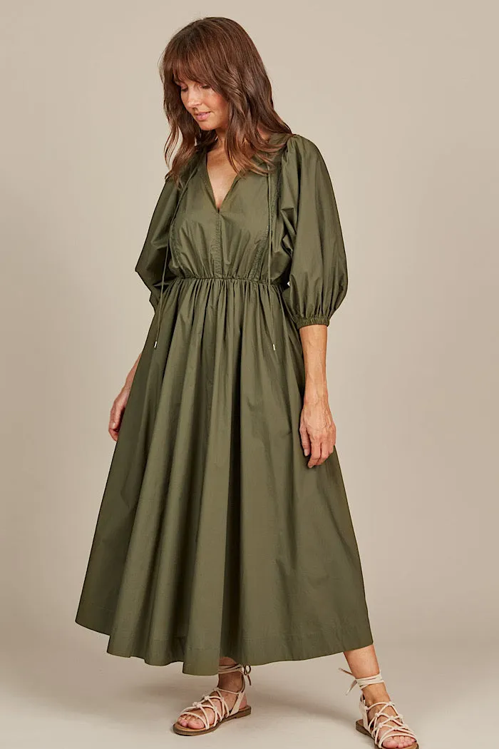 REMI MAXI DRESS - OLIVE