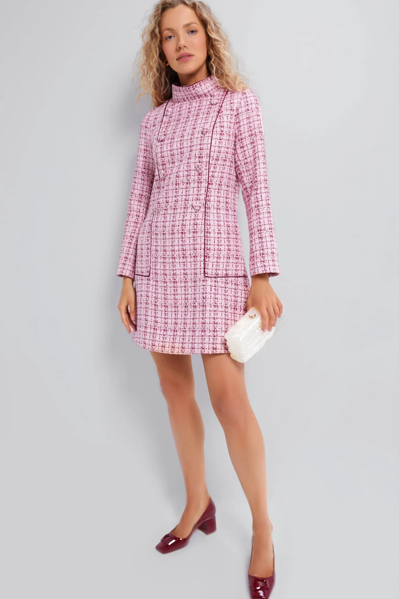 Rhubarb Tweed Radziwill Dress