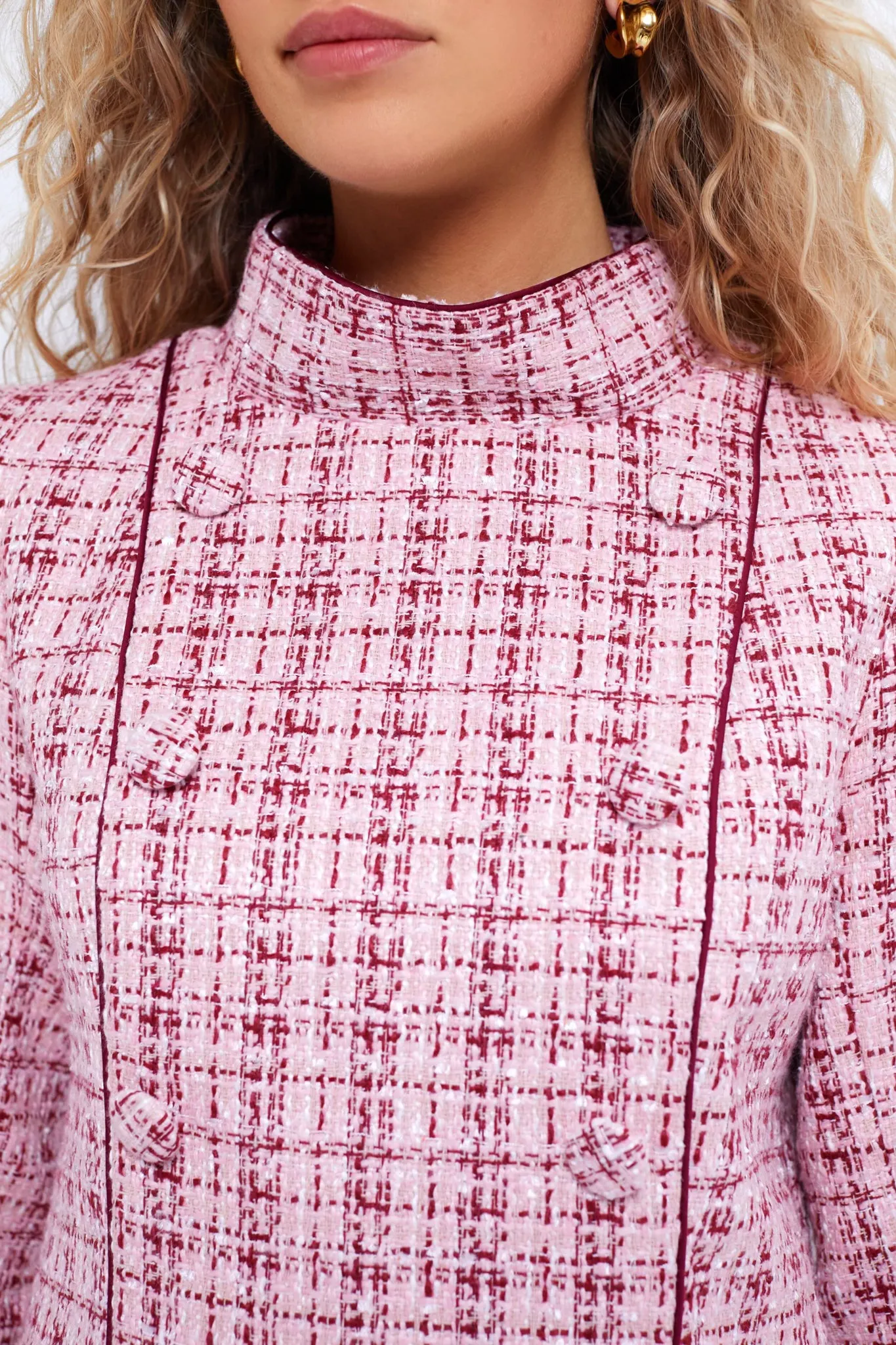 Rhubarb Tweed Radziwill Dress