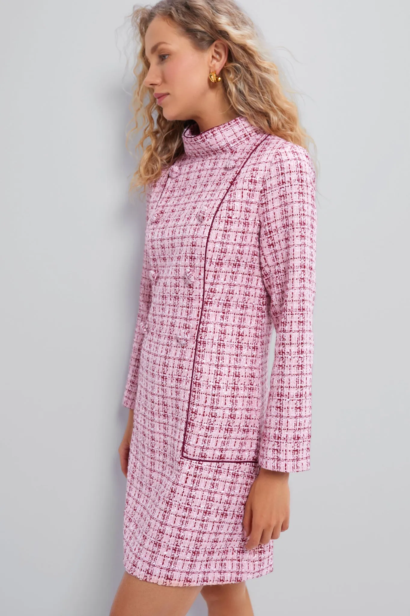 Rhubarb Tweed Radziwill Dress