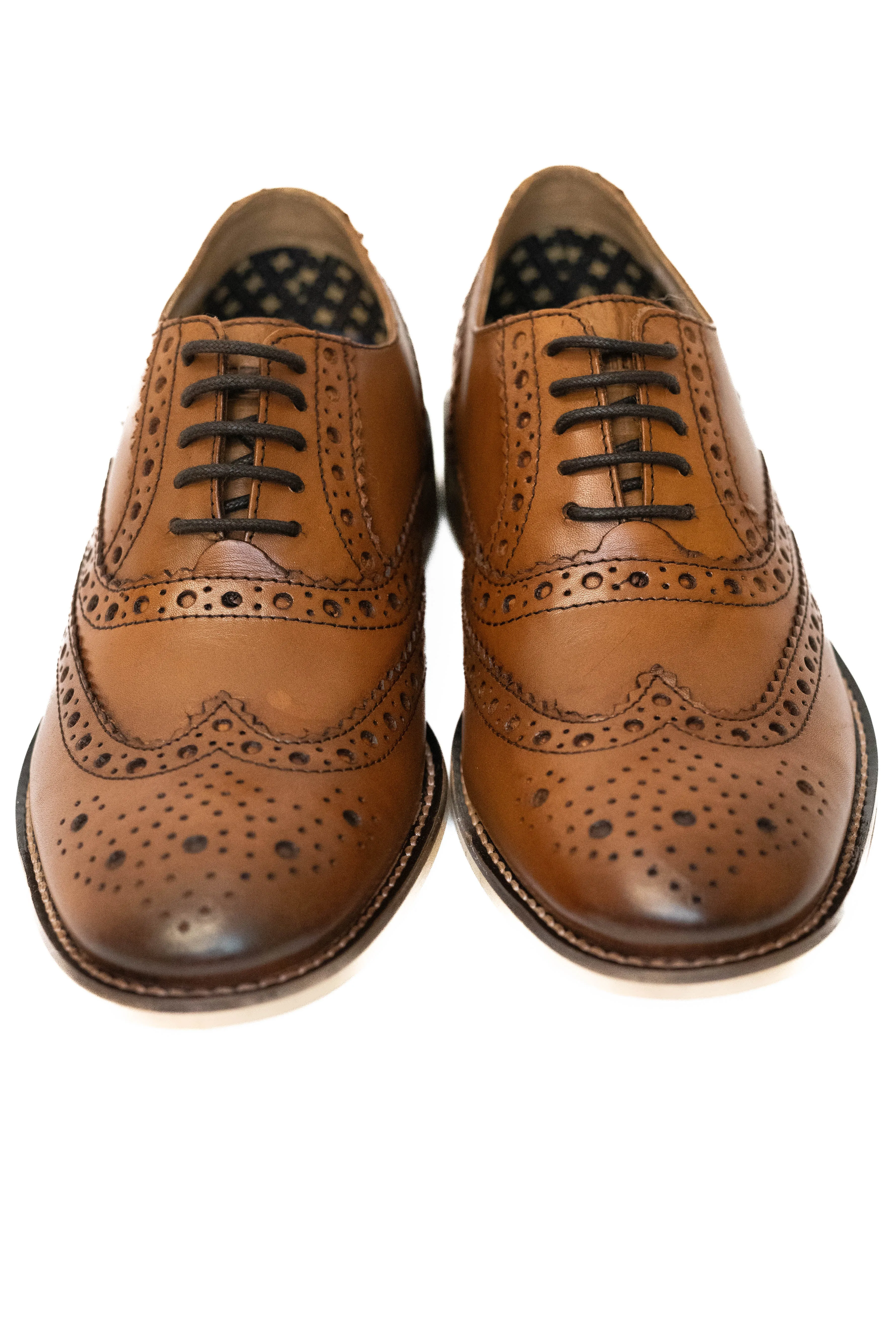 Roamers Tan Brogues