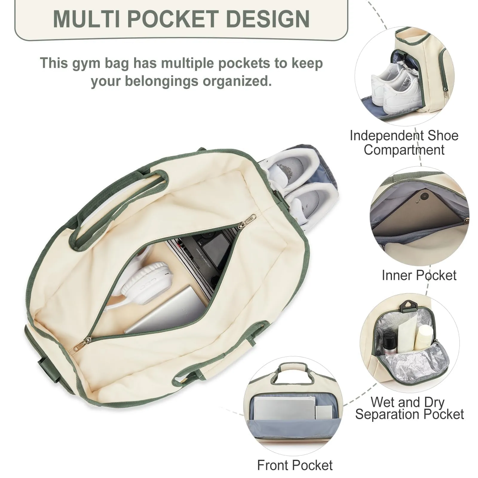 Sports bag with shoe compartment Weekender bag Travel bag Travel bag Hand luggage bag for sports Swimming bag